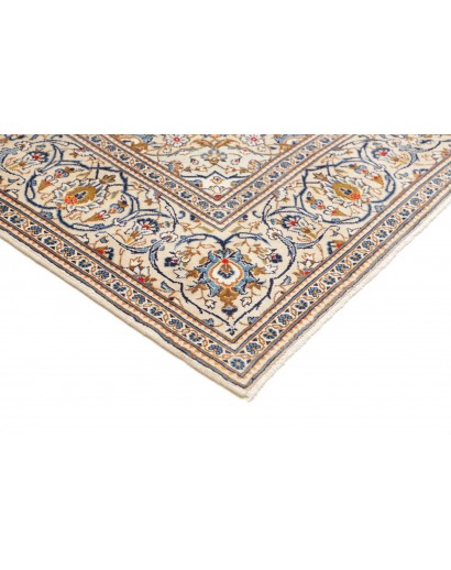 Tappeto Kashan Persia bianco grigio 200x296