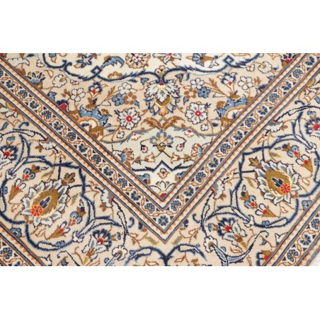 Tappeto Kashan Persia bianco grigio 200x296