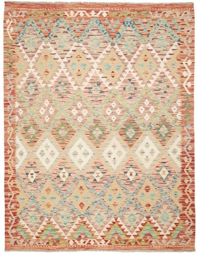 Tappeto Kilim Afghanistan marrone 151x196