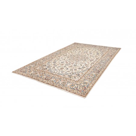 Tappeto Kashan Persia bianco grigio 197x302