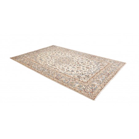 Tappeto Kashan Persia bianco grigio 197x302