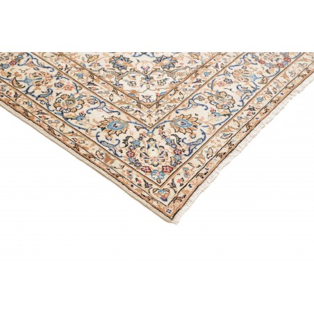 Tappeto Kashan Persia bianco grigio 197x302
