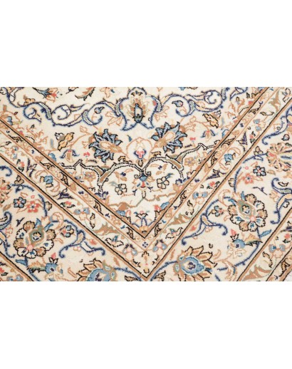 Tappeto Kashan Persia bianco grigio 197x302