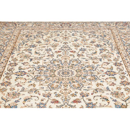 Tappeto Kashan Persia bianco grigio 197x302