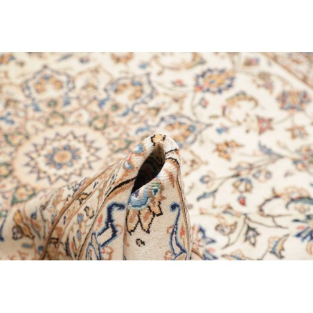 Tappeto Kashan Persia bianco grigio 197x302
