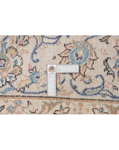 Tappeto Kashan Persia bianco grigio 197x302