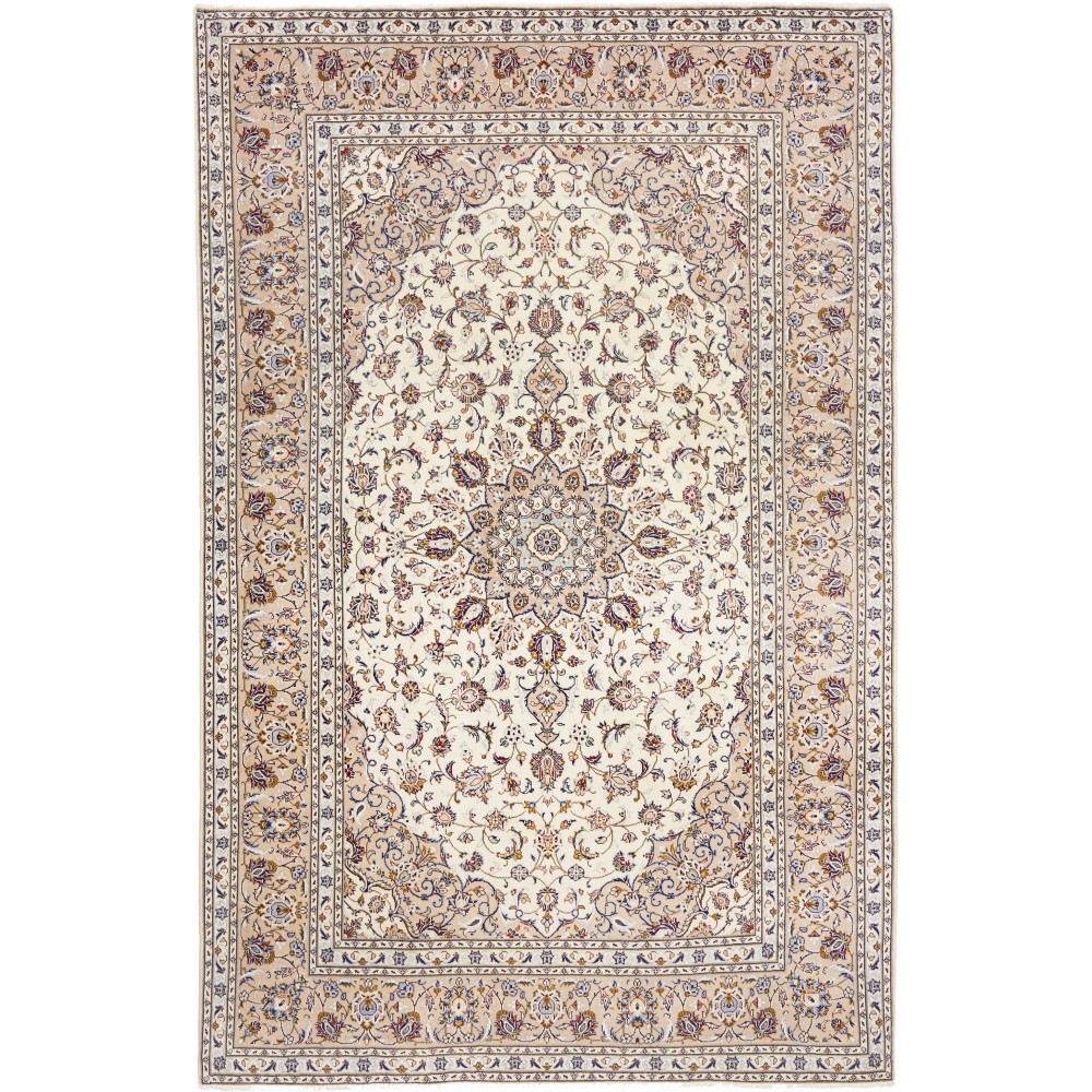 Tappeto Kashan Persia bianco 195x300