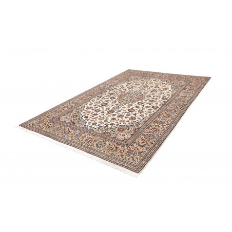 Tappeto Kashan Persia bianco grigio 198x303