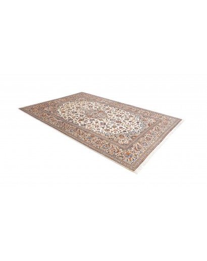 Tappeto Kashan Persia bianco grigio 198x303