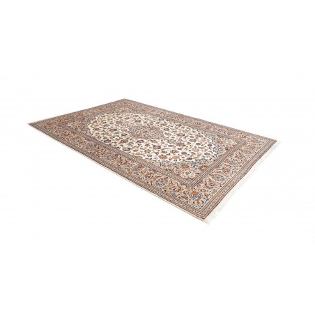 Tappeto Kashan Persia bianco grigio 198x303