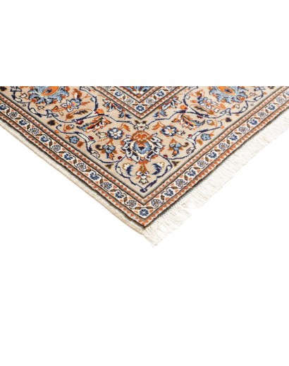 Tappeto Kashan Persia bianco grigio 198x303