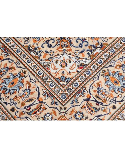 Tappeto Kashan Persia bianco grigio 198x303