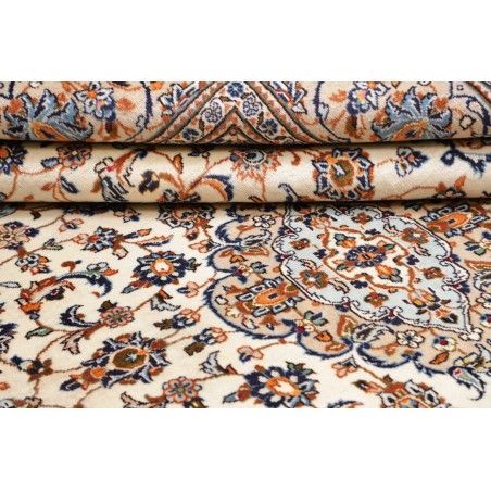 Tappeto Kashan Persia bianco grigio 198x303