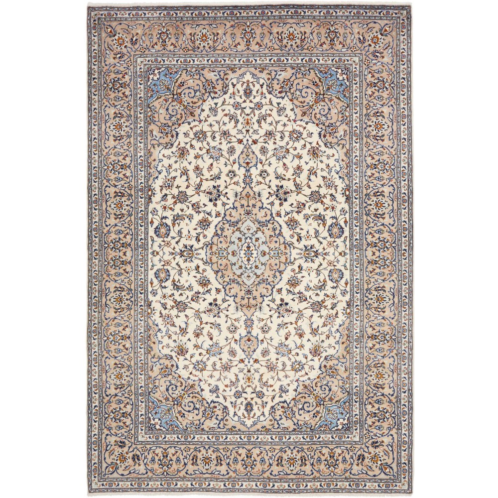 Tappeto Kashan Persia beige verde 205x310
