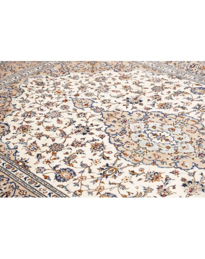 Tappeto Kashan Persia beige verde 205x310