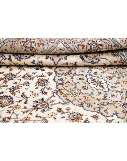 Tappeto Kashan Persia beige verde 205x310
