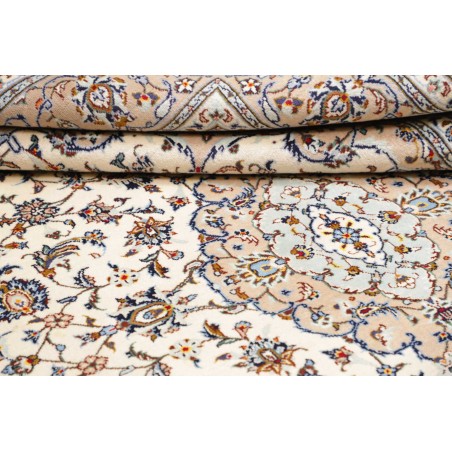 Tappeto Kashan Persia beige verde 205x310
