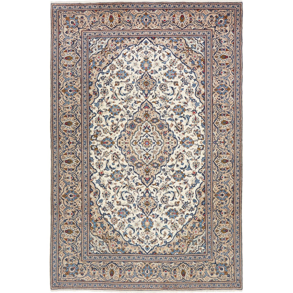 Tappeto Kashan Persia beige verde 200x305