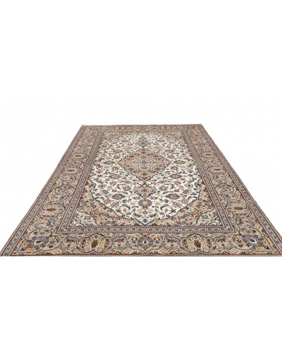 Tappeto Kashan Persia beige verde 200x305