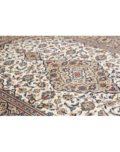 Tappeto Kashan Persia beige verde 200x305