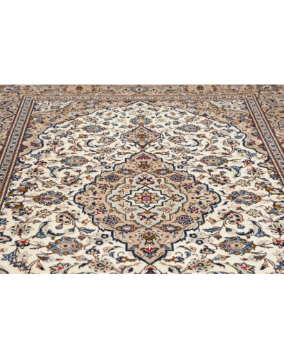 Tappeto Kashan Persia beige verde 200x305