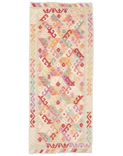 Tappeto Kilim Afghanistan giallo 81x186