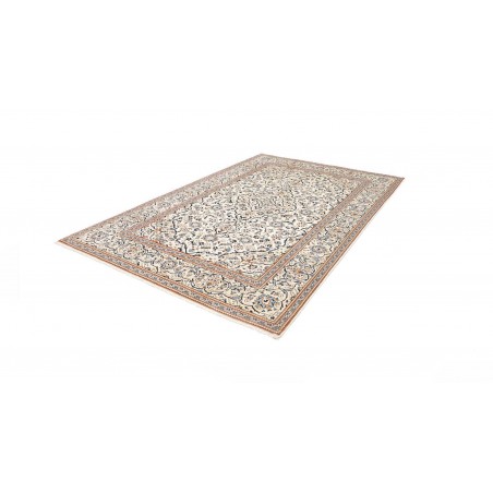 Tappeto Kashan Persia bianco azzurro 200x304