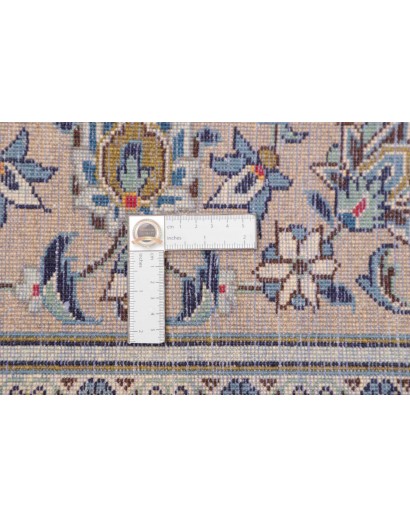 Tappeto Kashan Persia bianco azzurro 200x304