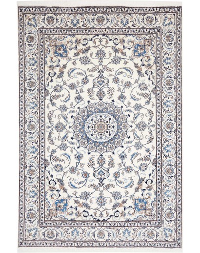 Tappeto Nain Kashmar Persia grigio 198x295