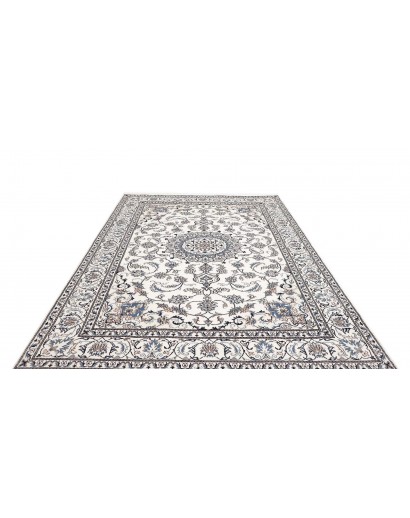 Tappeto Nain Kashmar Persia grigio 198x295