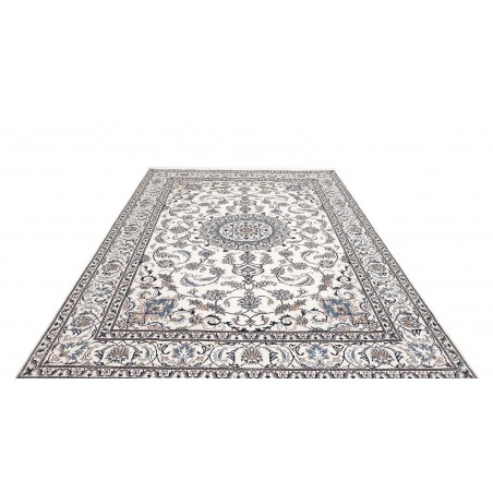 Tappeto Nain Kashmar Persia grigio 198x295