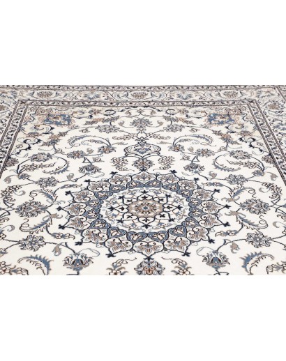 Tappeto Nain Kashmar Persia grigio 198x295