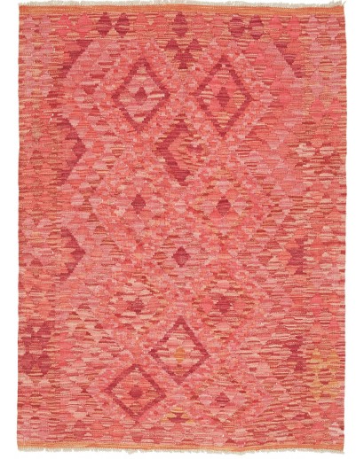 Tappeto Kilim Afghanistan rosso marrone 109x144