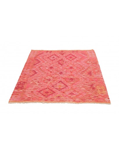 Tappeto Kilim Afghanistan rosso marrone 109x144