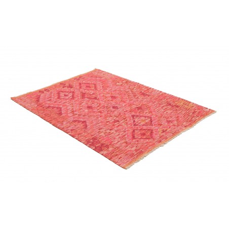 Tappeto Kilim Afghanistan rosso marrone 109x144