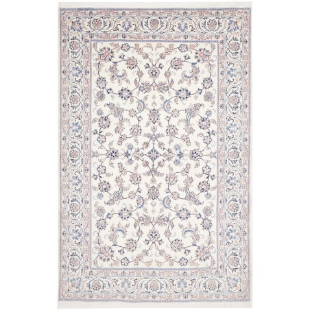 Tappeto Nain Kashmar Persia bianco grigio 197x303