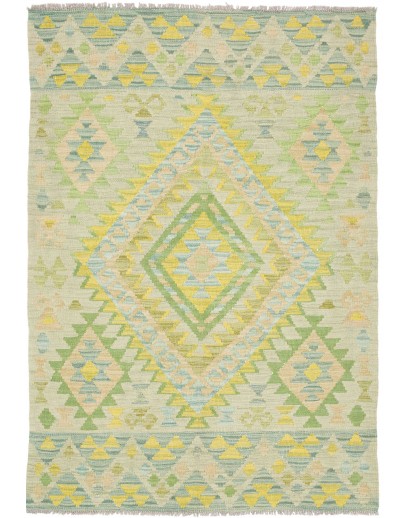 Tappeto Kilim Afghanistan marrone beige 102x147
