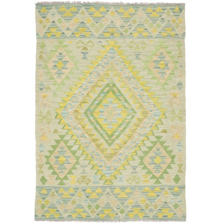 Tappeto Kilim Afghanistan marrone beige 102x147