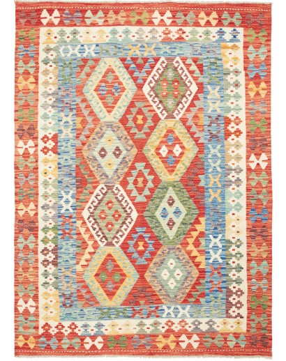 Tappeto Kilim Afghanistan marrone 154x209