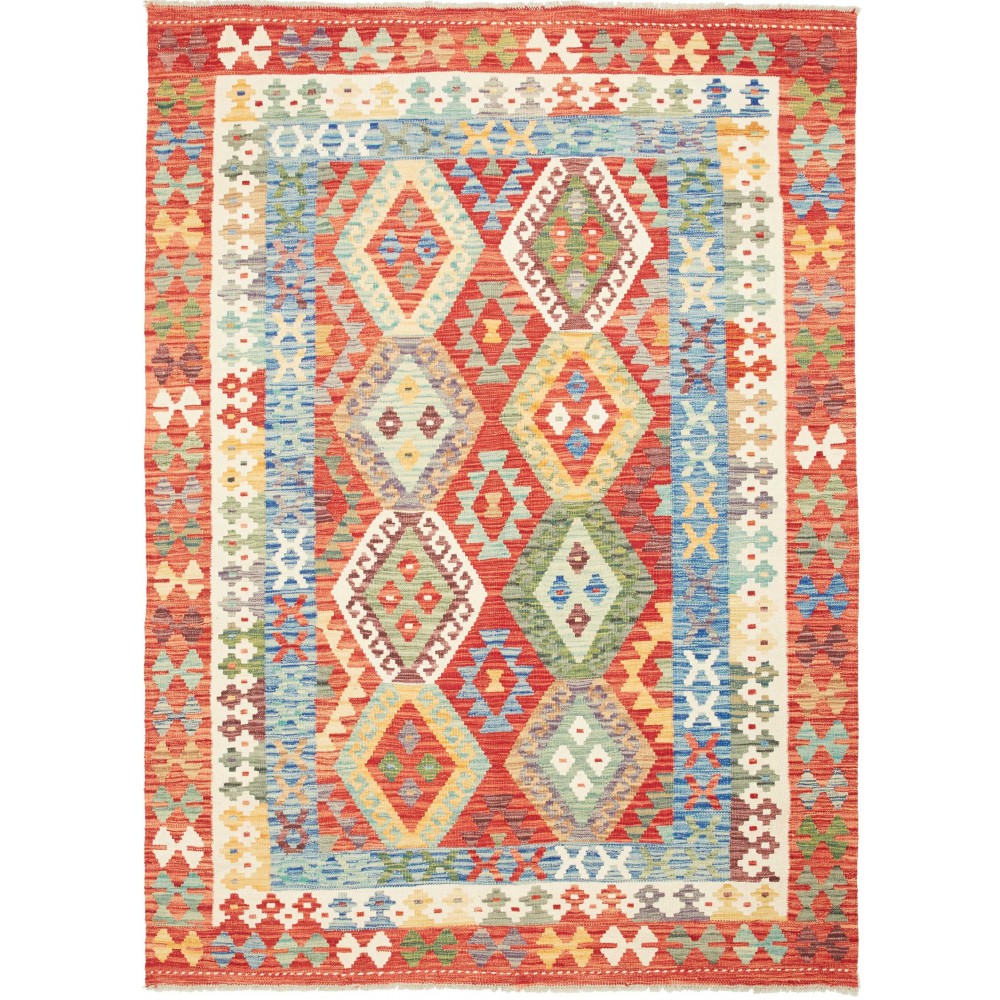 Tappeto Kilim Afghanistan marrone 154x209