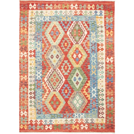 Tappeto Kilim Afghanistan marrone 154x209