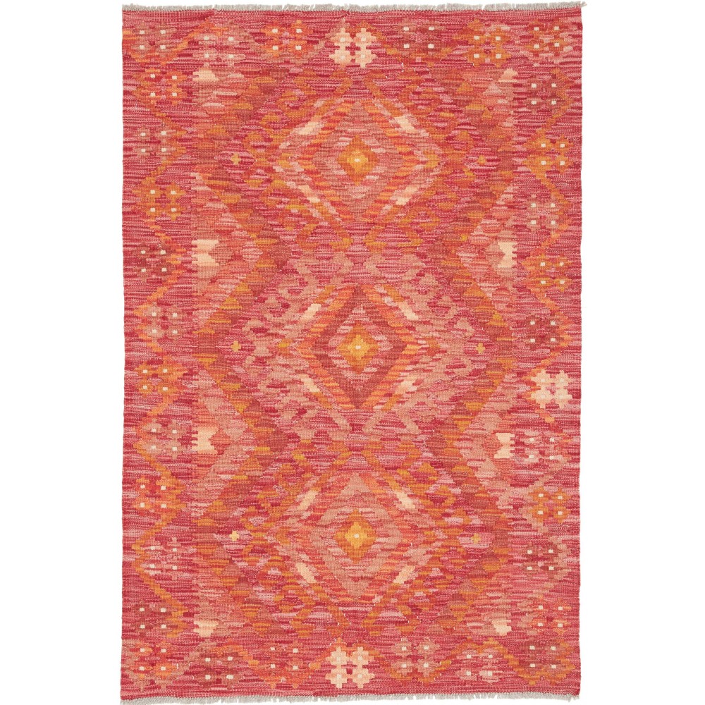 Tappeto Kilim Afghanistan rosso 100x152