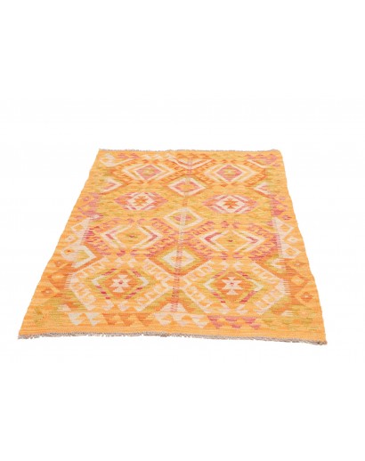 Tappeto Kilim Afghanistan marrone arancione 96x142