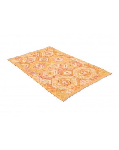 Tappeto Kilim Afghanistan marrone arancione 96x142
