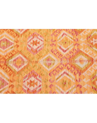 Tappeto Kilim Afghanistan marrone arancione 96x142