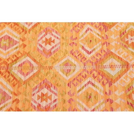 Tappeto Kilim Afghanistan marrone arancione 96x142