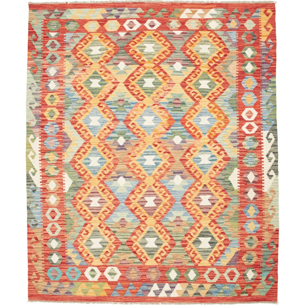 Tappeto Kilim Afghanistan marrone 160x191