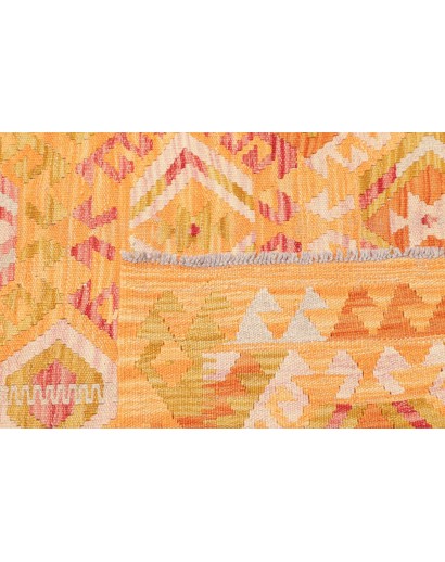 Tappeto Kilim Afghanistan marrone arancione 96x142