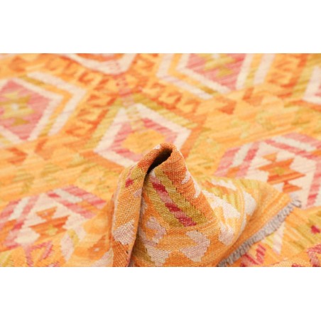 Tappeto Kilim Afghanistan marrone arancione 96x142