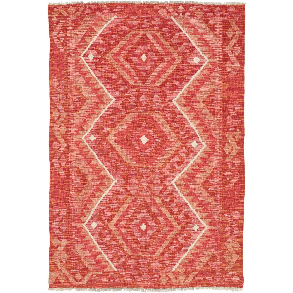 Tappeto Kilim Afghanistan rosso 102x147